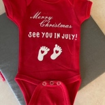 Baby shirt baby announcement